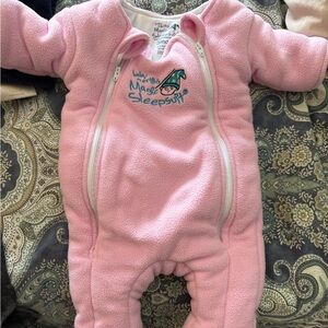 Baby Merlin’s Magic Sleepsuit Pink Baby Sleepwear